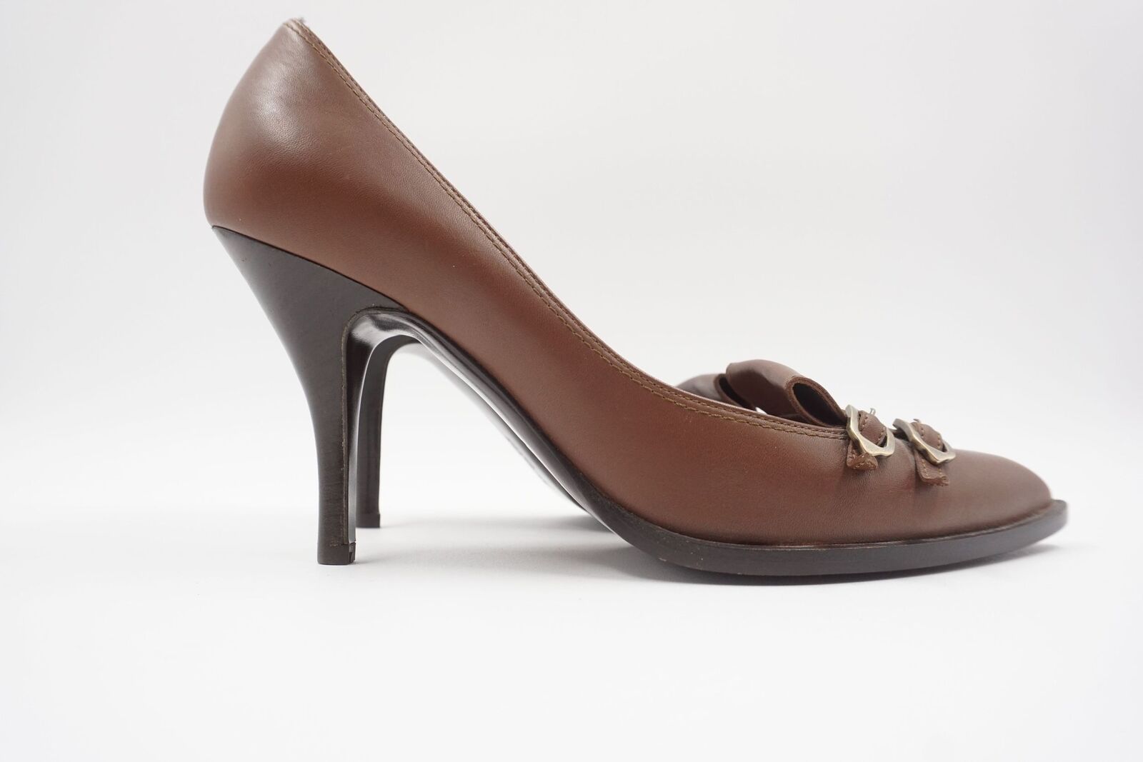 Salvatore Ferragamo Pumps Shoes EU 38.5 Brown Buc… - image 3