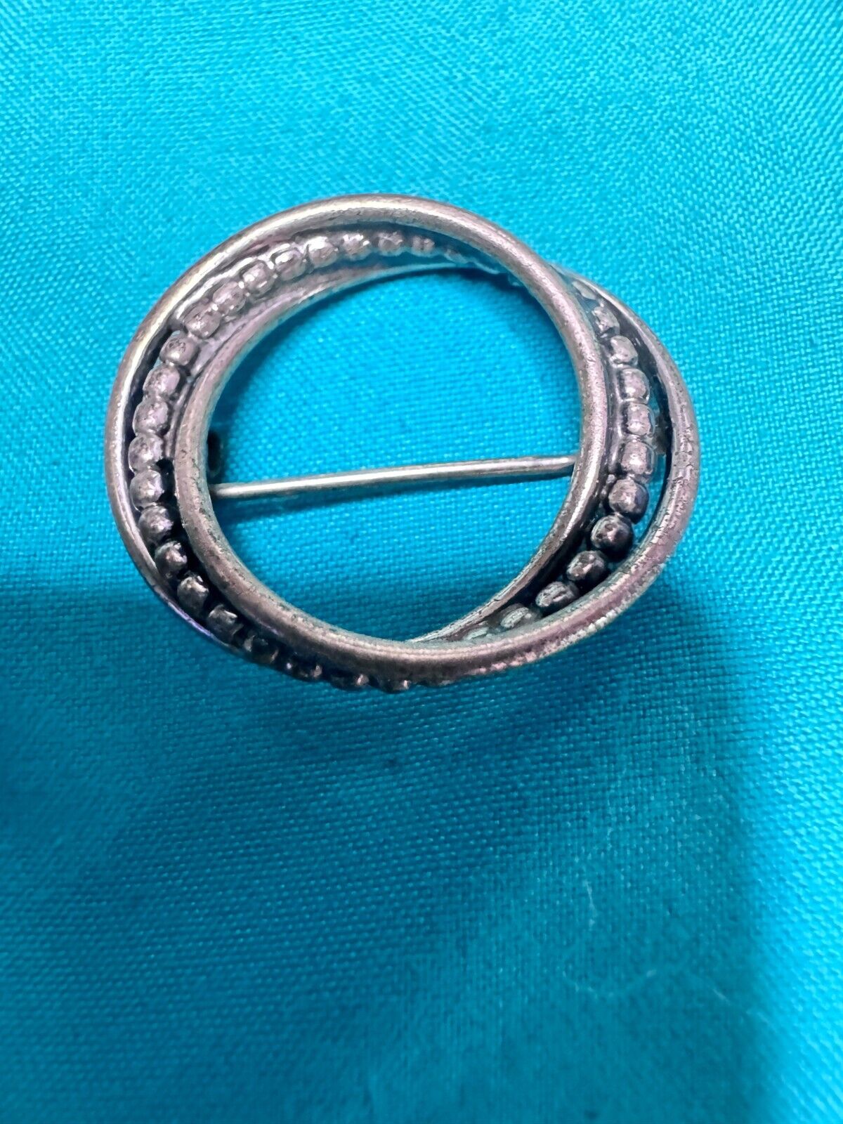 Stunning vintage sterling Silver  925 circle pin … - image 4