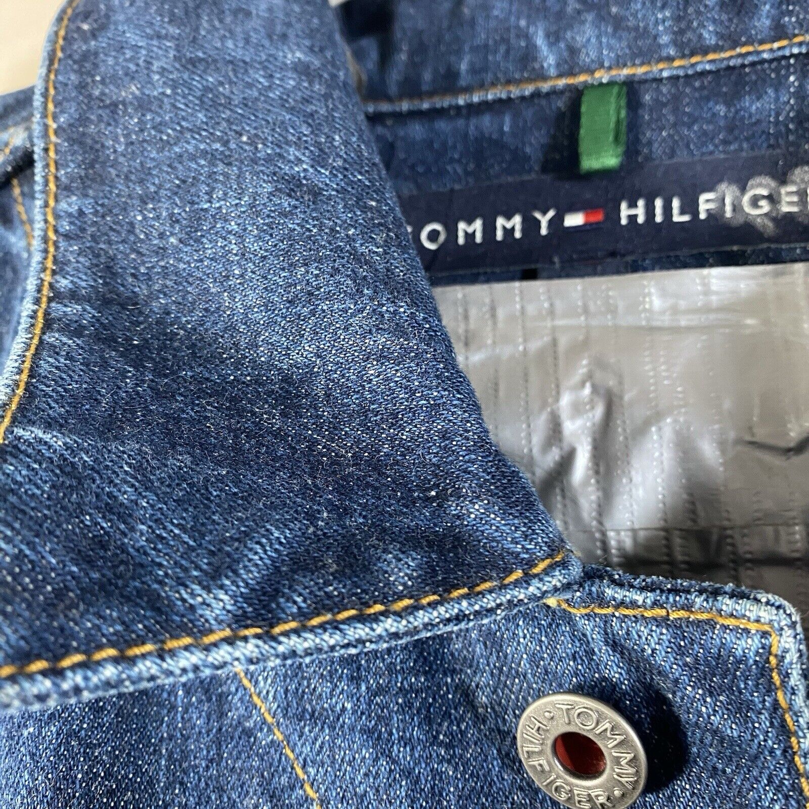 Vintage Tommy Hilfiger Denim Trucker Jacket Men X… - image 5