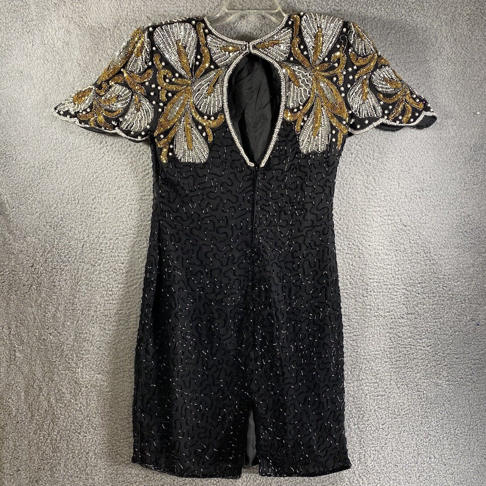 Vintage Laurence Kazar Beaded & Sequins Dress Wom… - image 12