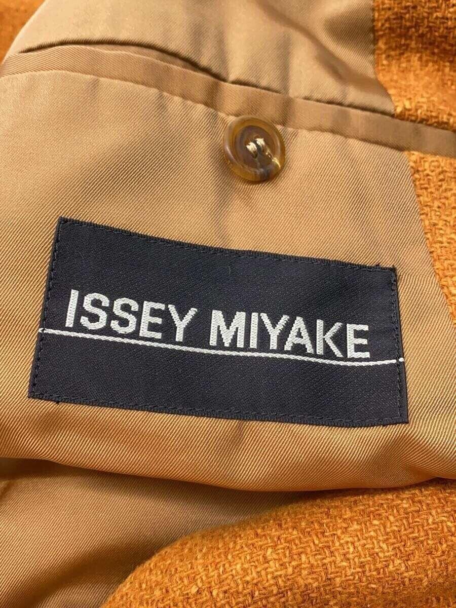 ISSEY MIYAKE Wool Jacket Orange Size S Casual Poc… - image 3