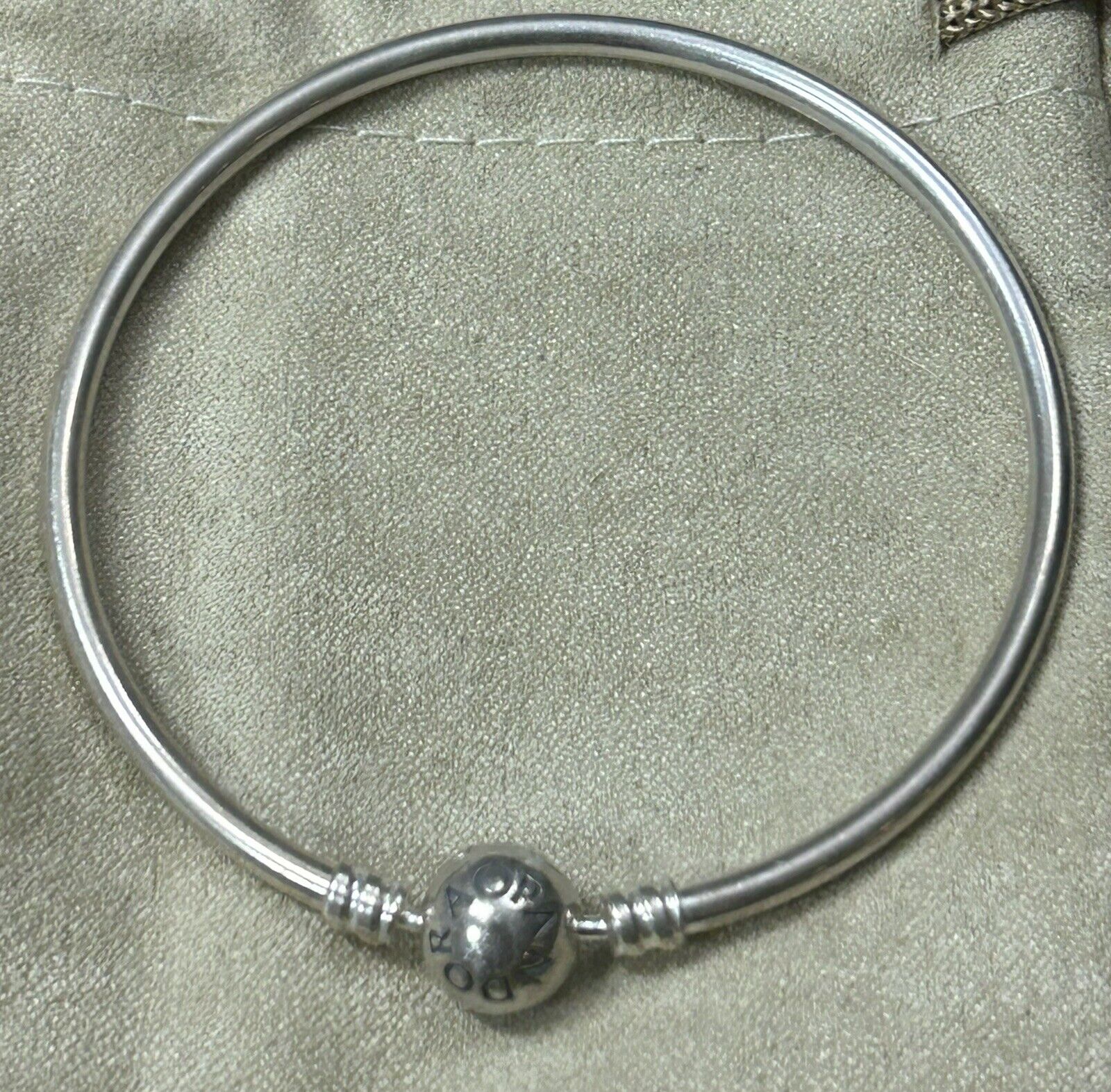 PANDORA 925 Ale sterling silver Bangle Bracelet - image 1