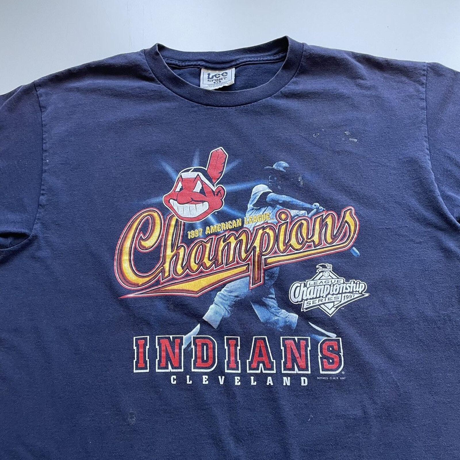 Vintage 90s 1997 Cleveland Indians MLB American L… - image 2