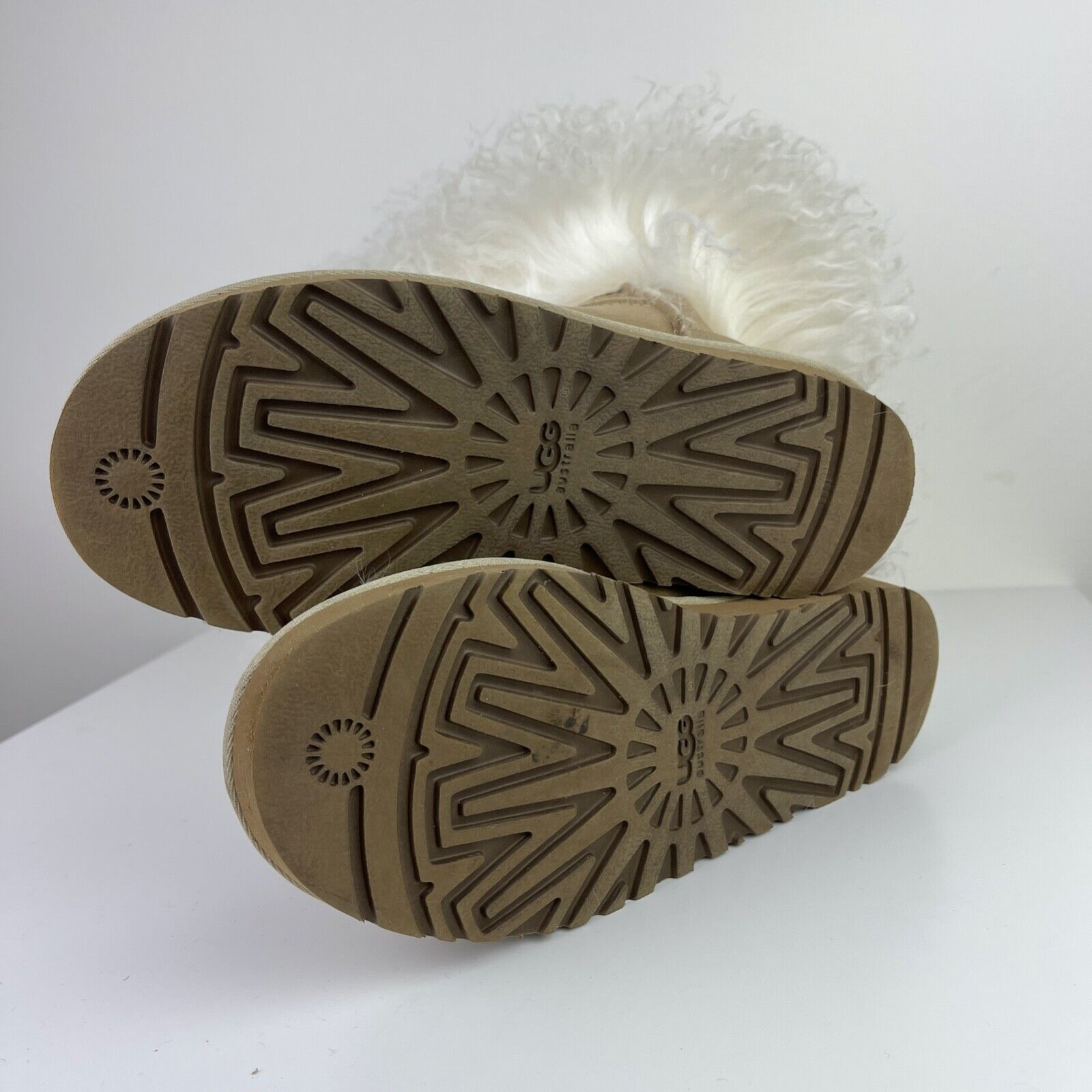 UGG Australia Beige Tan Long Mongolian Sheepskin … - image 3