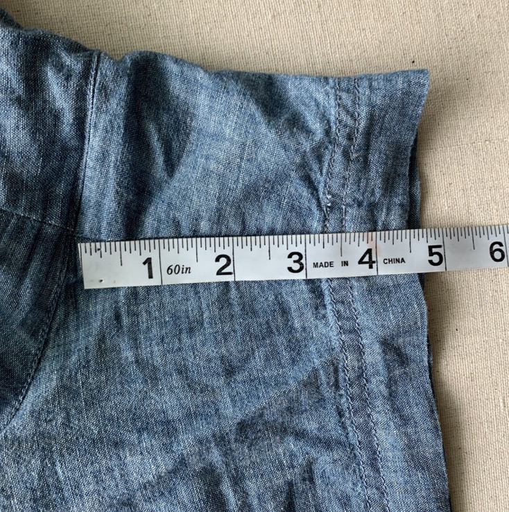 Gap 5" Light Wash Blue Chambray 100% Cotton Short… - image 11