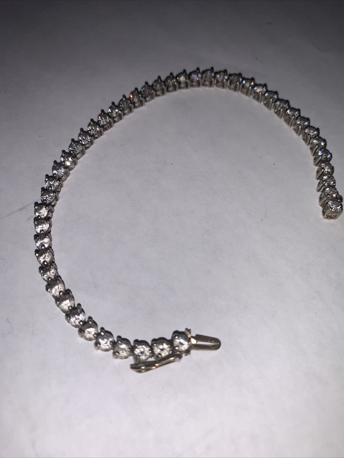 stamped sterling silver bracelet - image 1