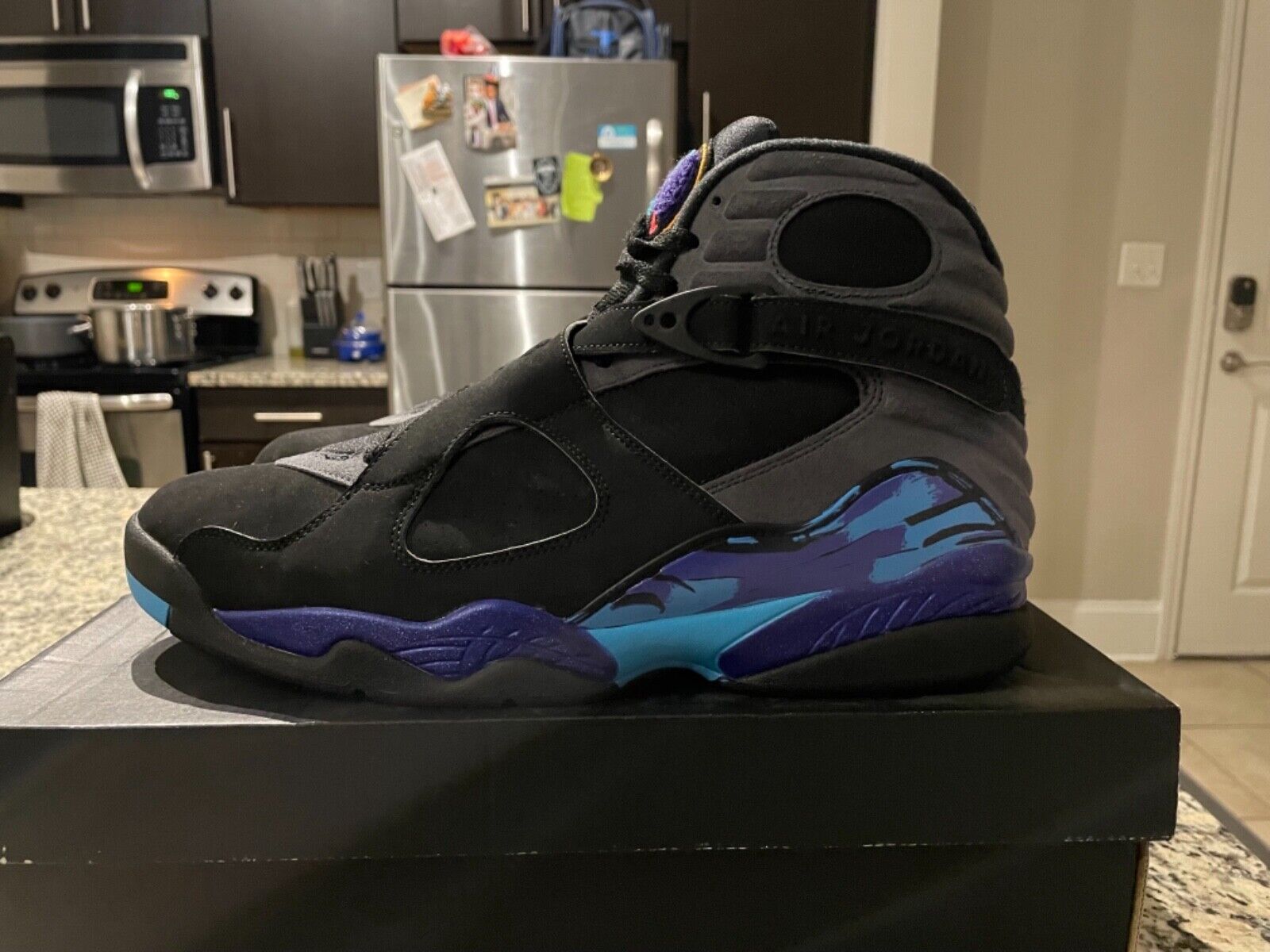 Nike Air Jordan 'Aqua' 8 ( Black / Bright Concord… - image 1