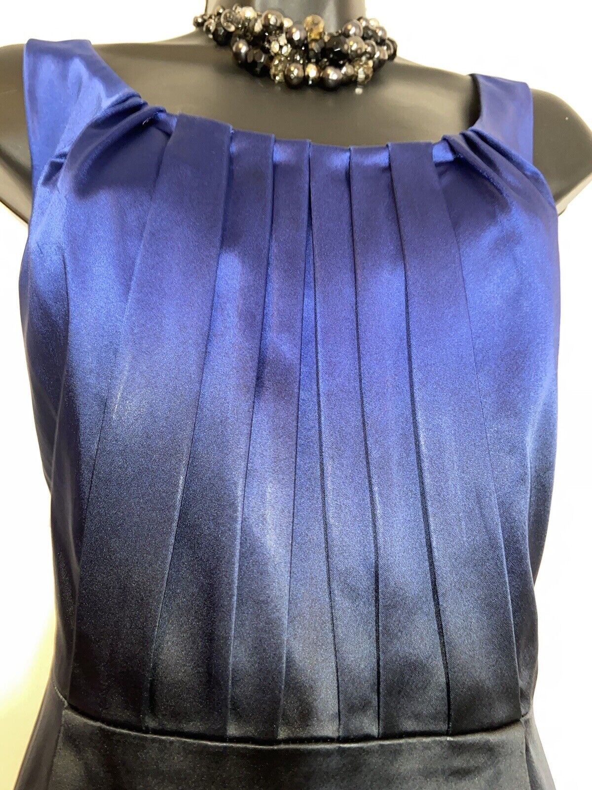 Beautiful COAST Blue and Black `Ombre` Satin Penc… - image 5