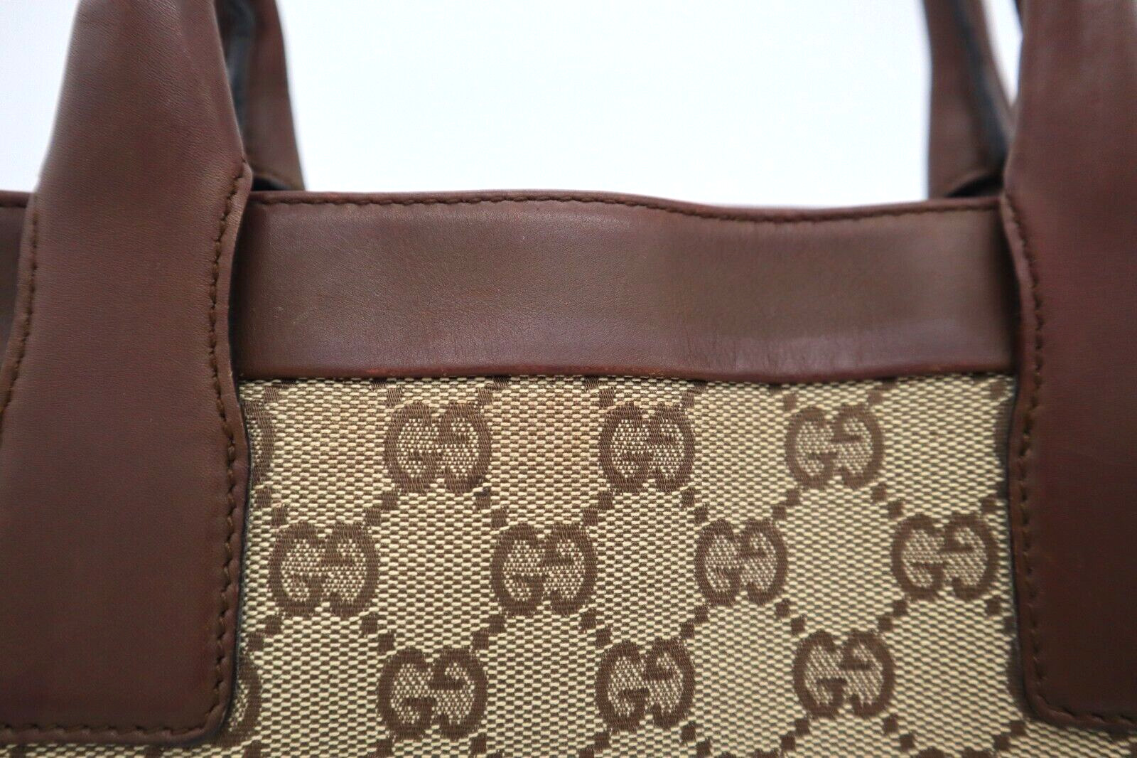 GUCCI GG Canvas Hand Bag Auth - image 3