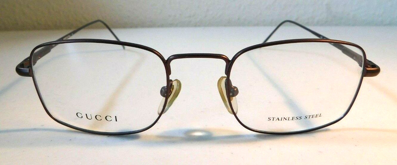 Vintage GUCCI GG 1604 7GK 50/20 Eyeglass Frame Ne… - image 2