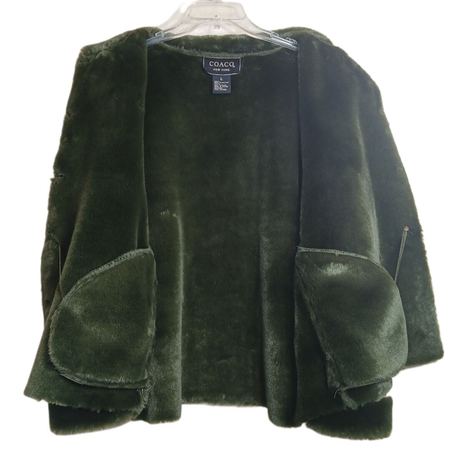 Coaco New York Penny Lane Coat Womens Large Green… - image 3