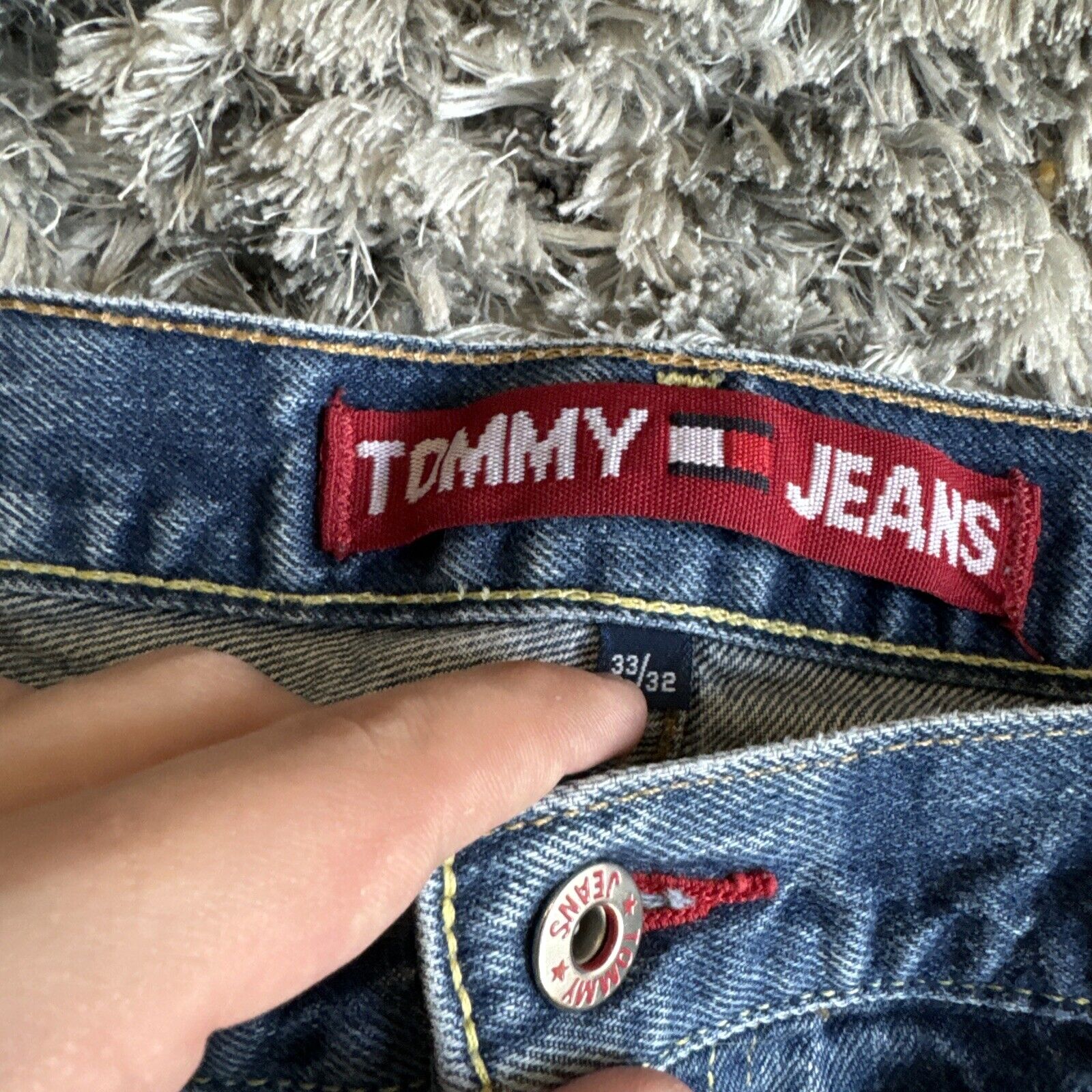 Vintage Tommy Hilfiger Baggy Bootcut Skater Jeans… - image 4