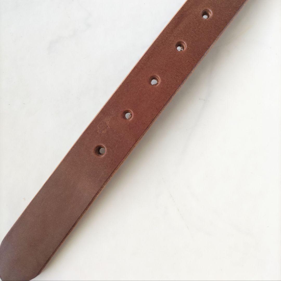 Genuine Leather Belt Long Size Thick Adjustable U… - image 8