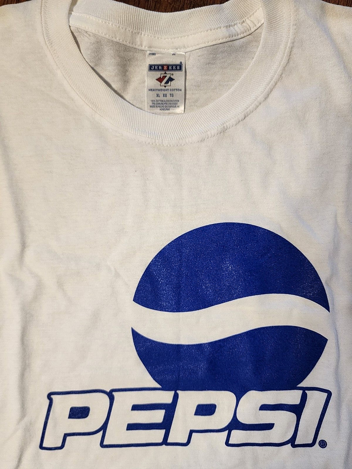 pepsi t-shirt white promo pepsi-cola logo circle … - image 3