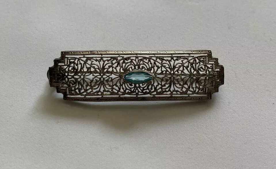 Antique Victorian Sterling Silver Brooch - image 2