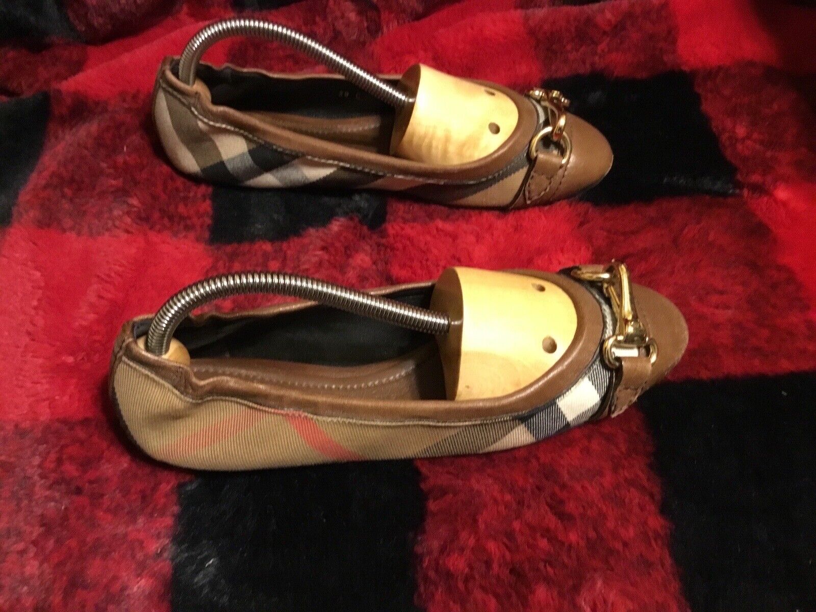 Rare Burberry Woman’s Heritage House Check Ballet… - image 15