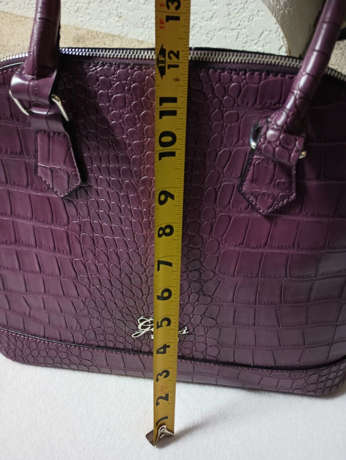 Guess Tote Purse Faux Leather Snake Skin - image 14