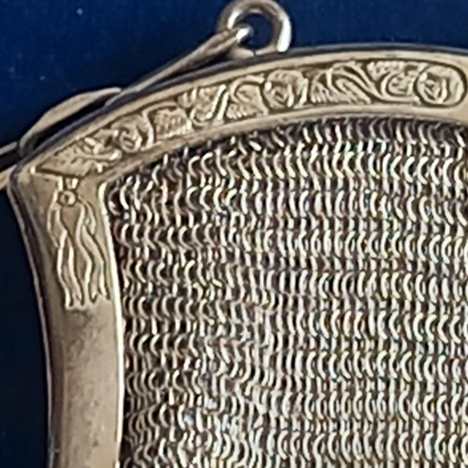 Antique german Silver .800 mesh purse hallmarked … - image 9