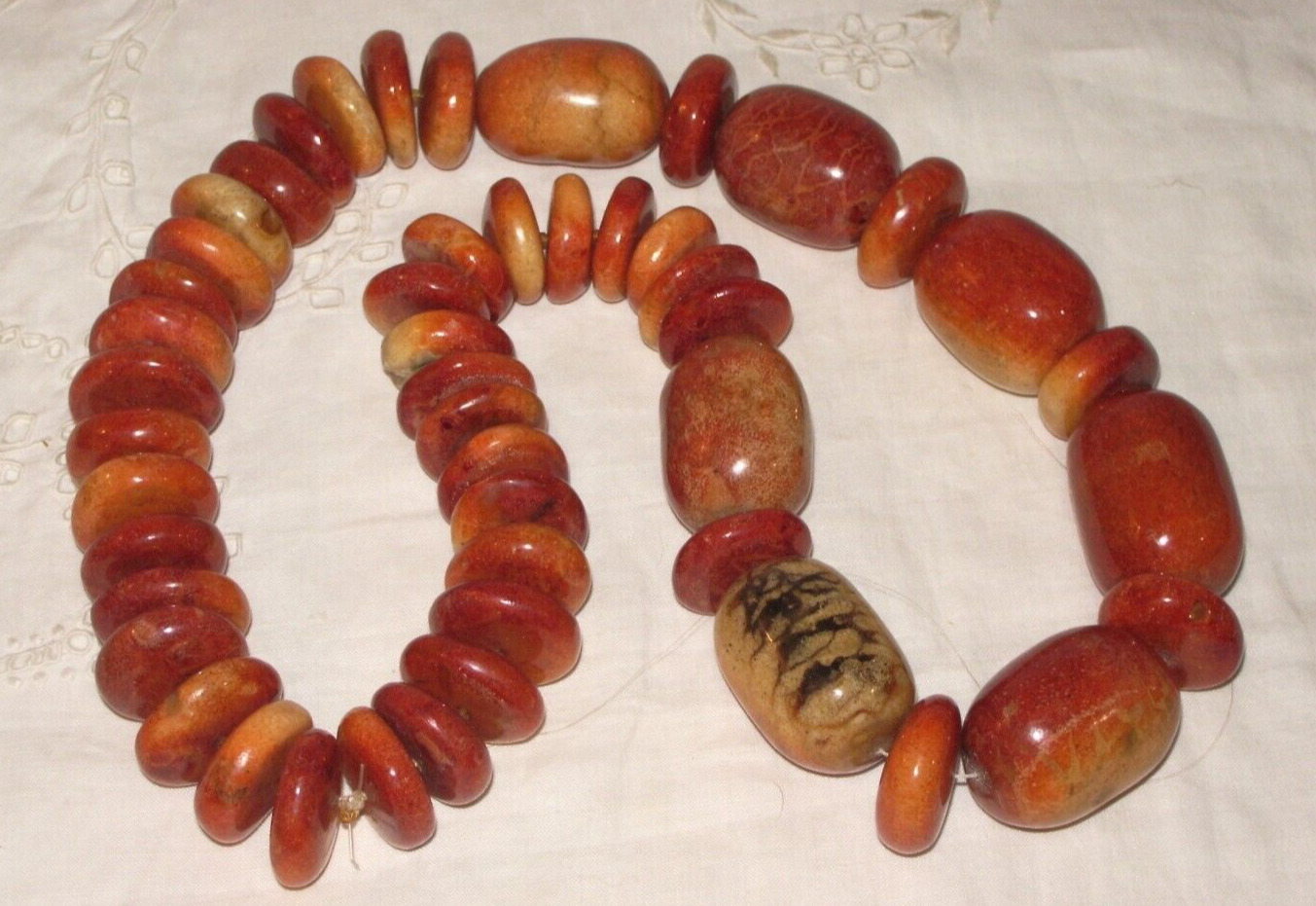 Antique Moroccan Natural Berber Amber Beaded Neck… - image 12