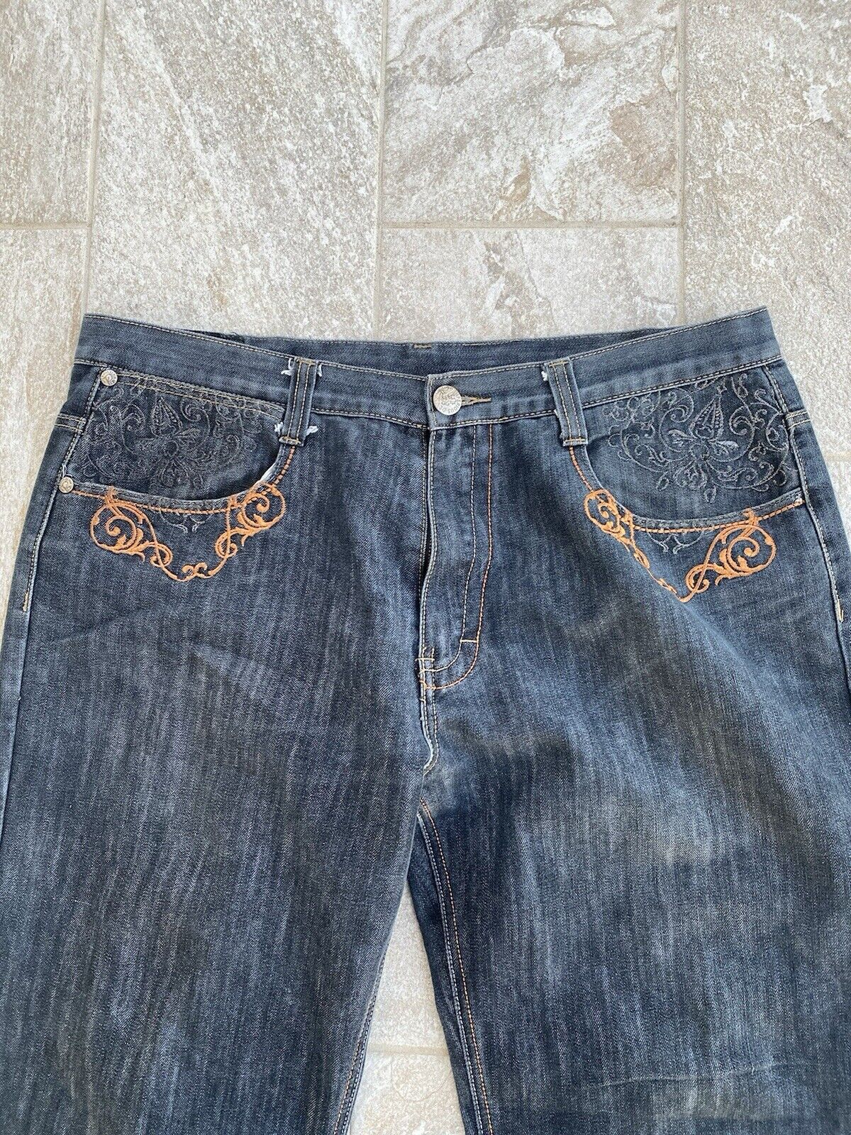 Y2k Affliction Type Denim Jeans Size: 40 X 32 - image 5