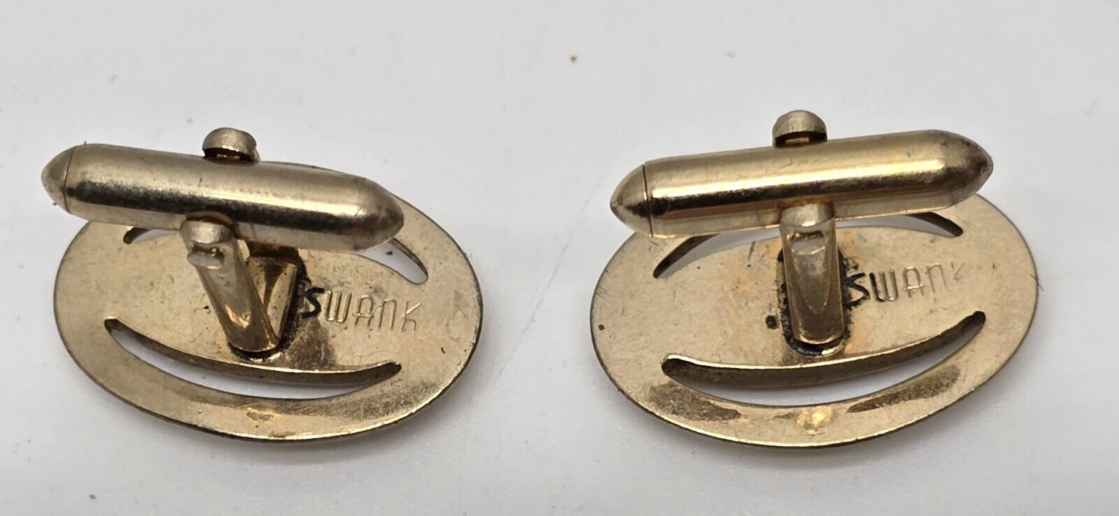 Vintage Swank Masonic Gold Toned Cuff Links W/ Ti… - image 6