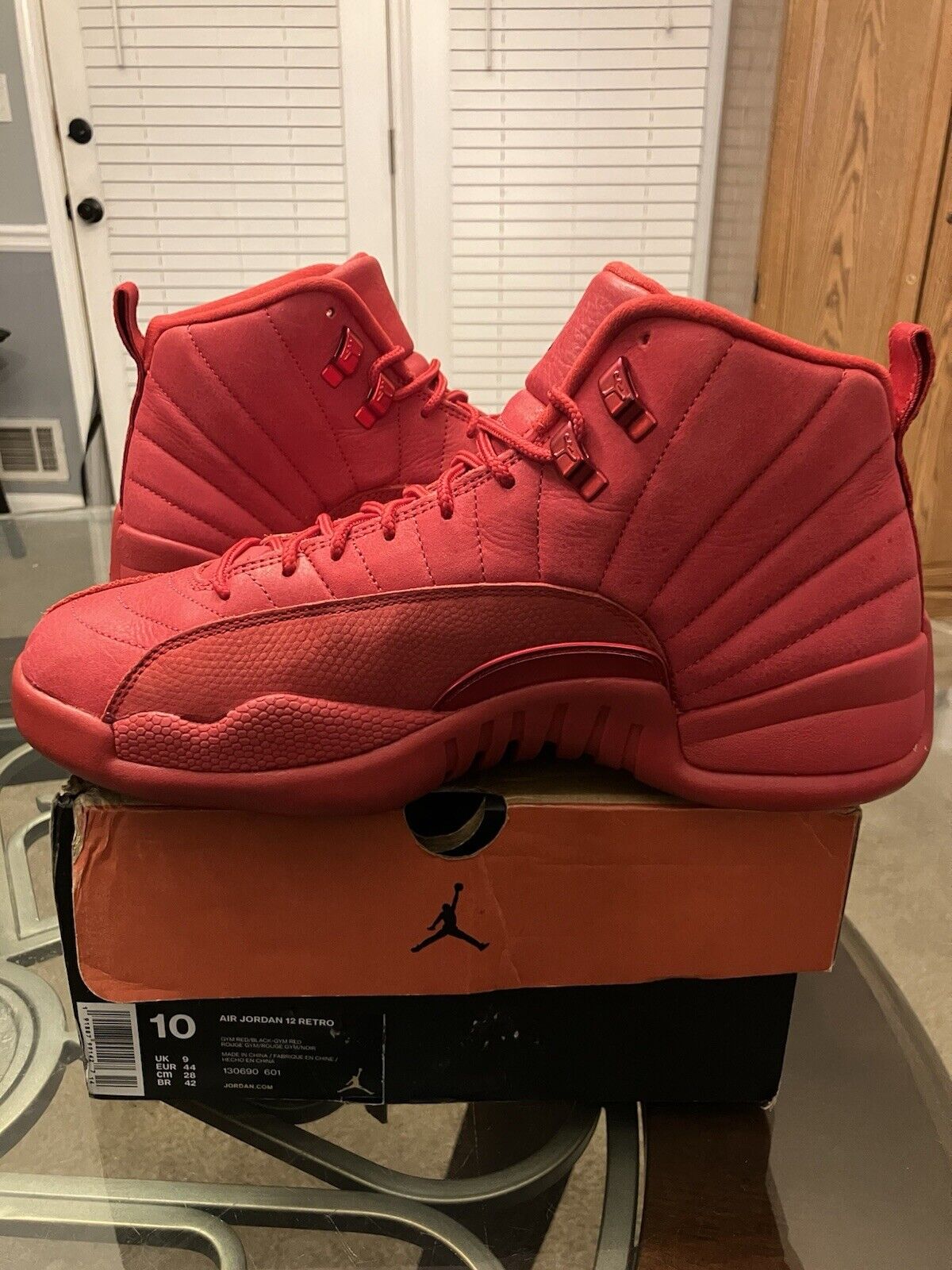 Size 10 - Air Jordan 12 Retro Gym Red - image 9