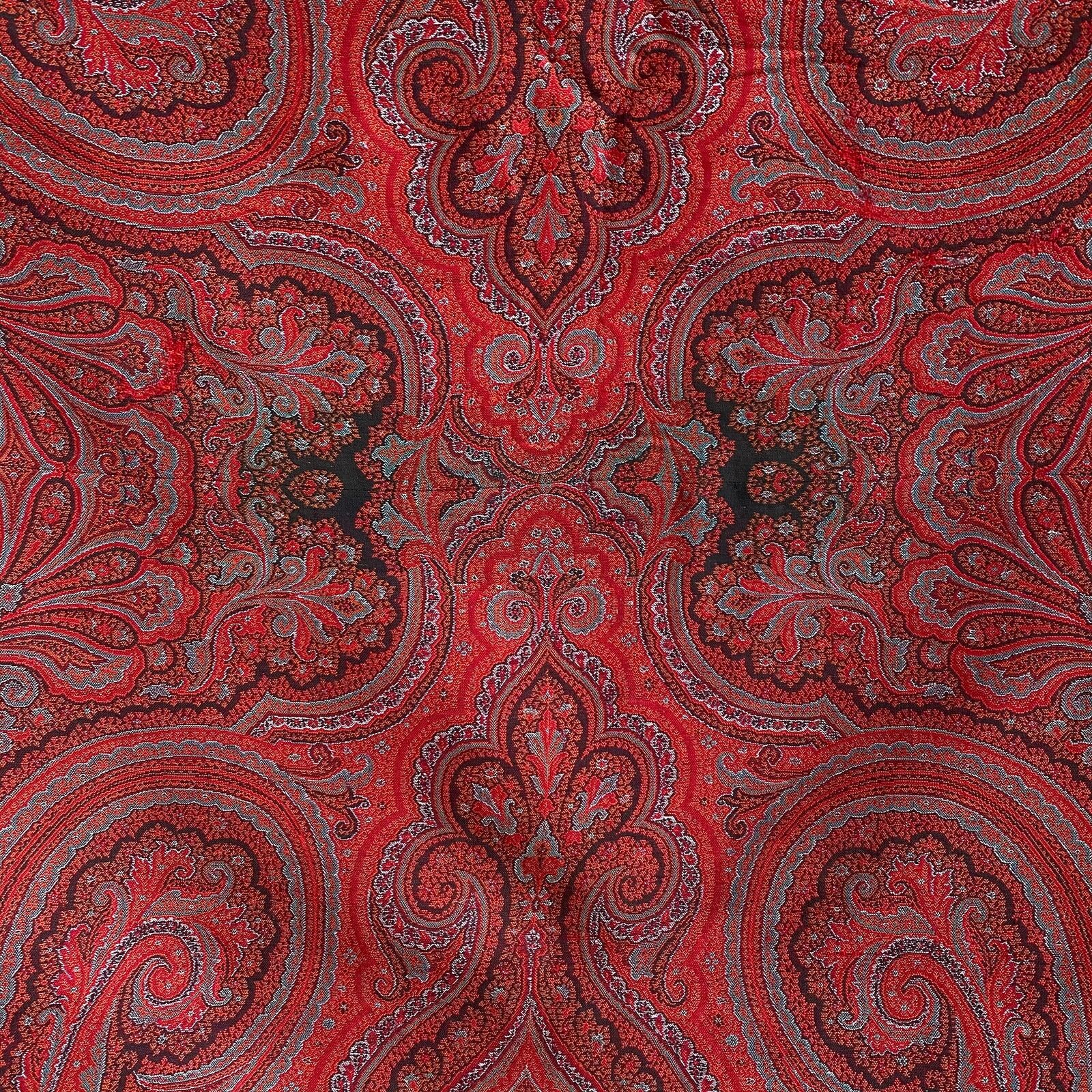 French Paisley shawl 19th century antique wool te… - image 5