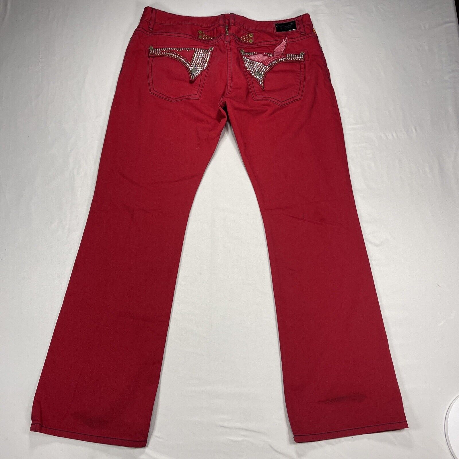 Robin’s Jean Men’s Red Sz 42 Studded Long Flap D5… - image 17