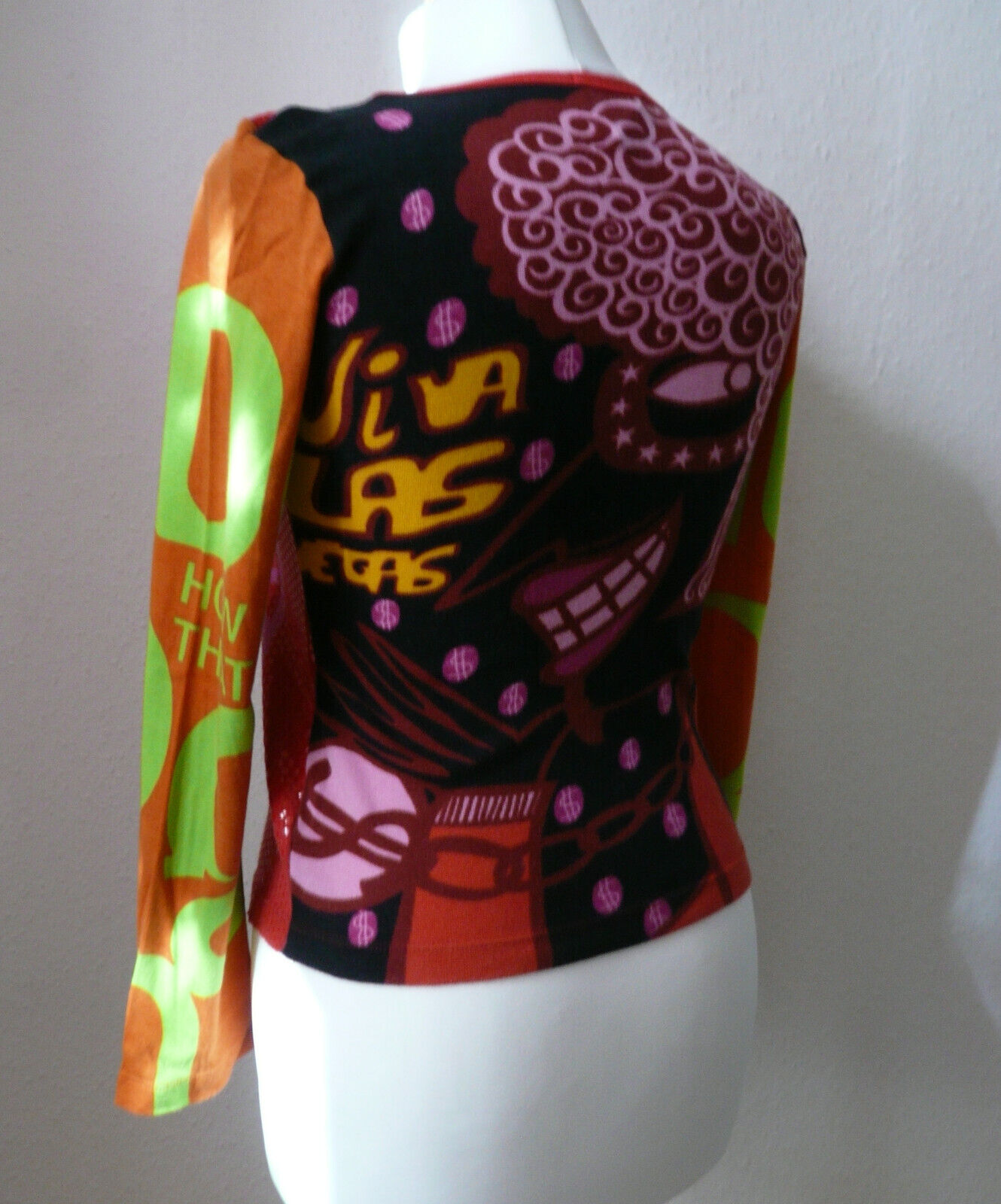 Vintage Custo Barcelona Viva Las Vegas Longsleeve… - image 3