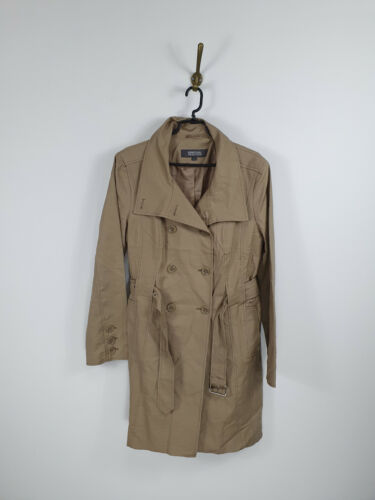 Kenneth Cole Reaction Beige Trench Coat Cotton Wom