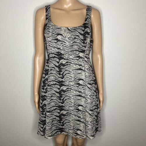 Kimchi Blue Gray and Black Sleeveless Mini Dress … - image 1