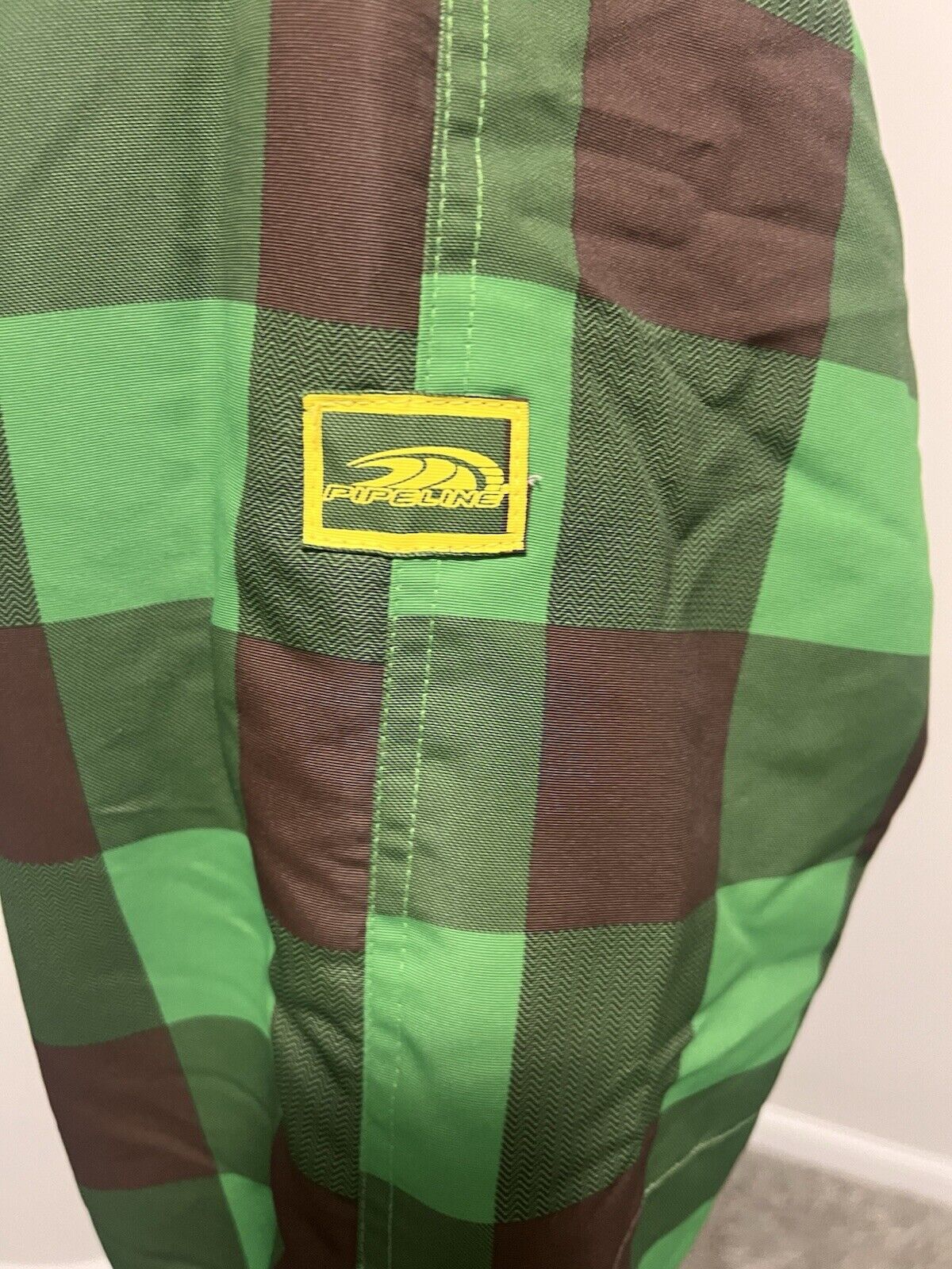 Green And Brown Plaid Winter Ski snowboard Bomber… - image 3