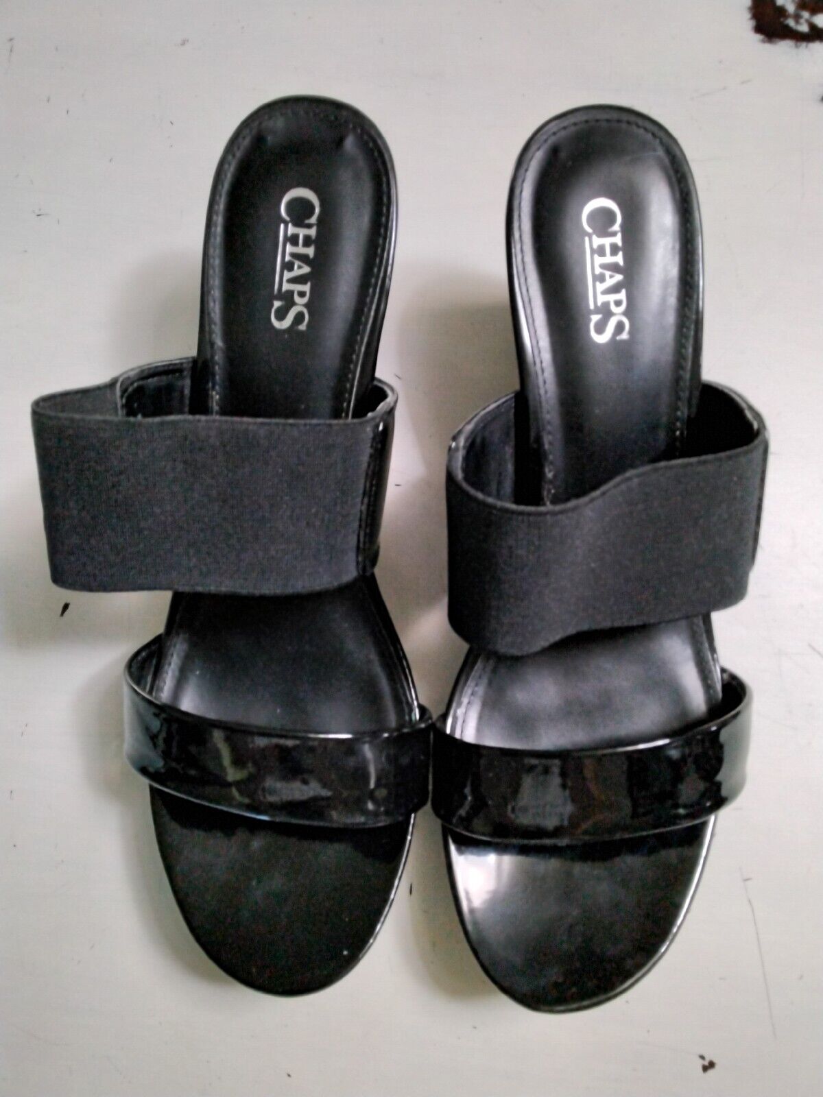 Chaps Rhoda Women's Sandals Sz 10B Black Syntheti… - image 3