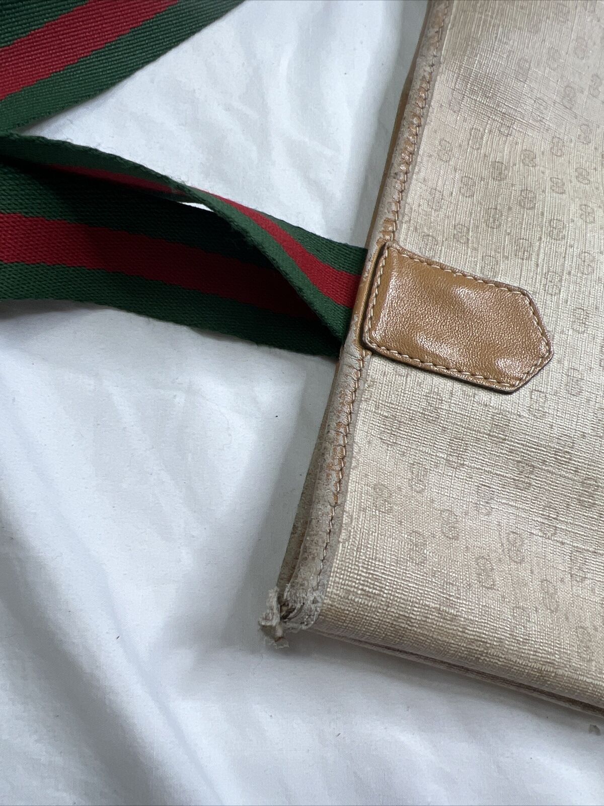 Gucci Beige GG Monogram Large Tote With Front Poc… - image 8