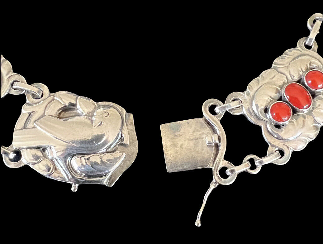 Georg Jensen Denmark Sterling Silver Coral Dove B… - image 5