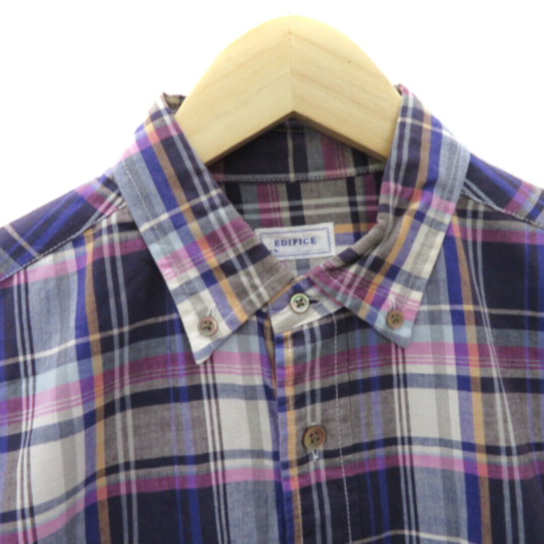 Edifice Shirt Long Sleeve Plaid 38 M Multicolor P… - image 3