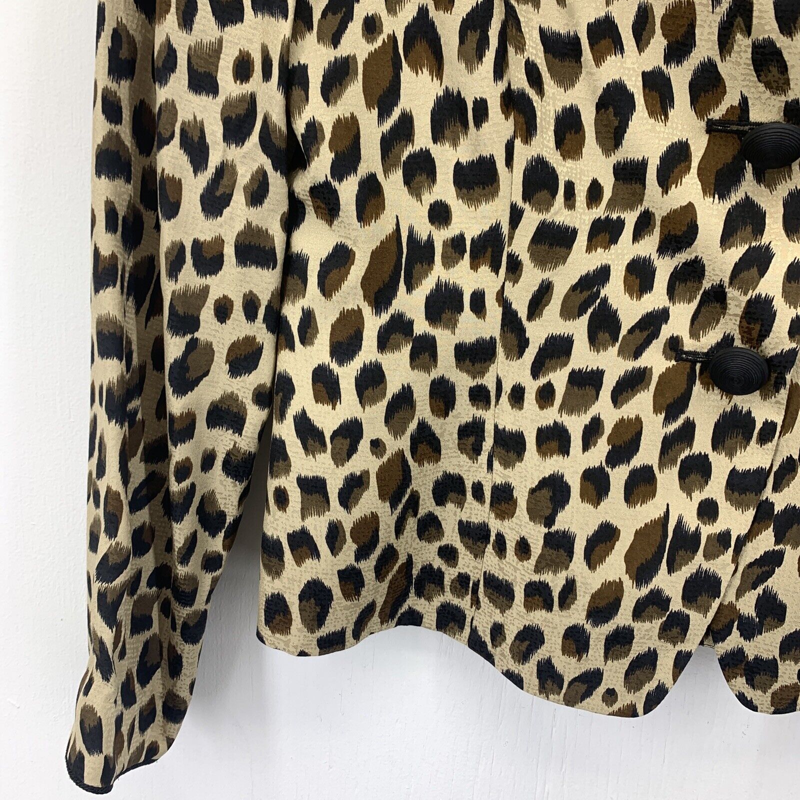 Adrianna Papell Womens 6 Safe Silk Blouse Animal … - image 2