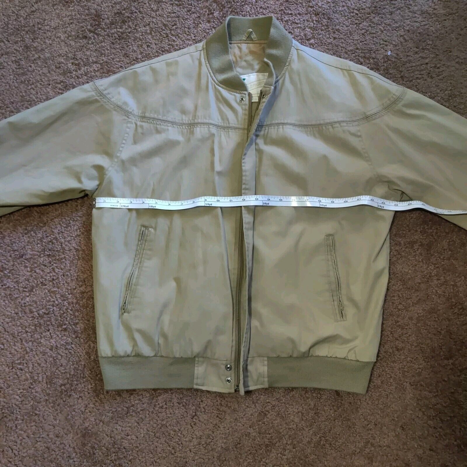 Vintage Arnold Palmer  Jacket Mens Large Creme Wh… - image 11