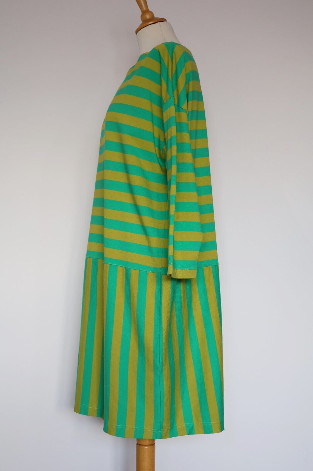 Gudrun Sjoden Striped Green Organic Cotton Dress … - image 4