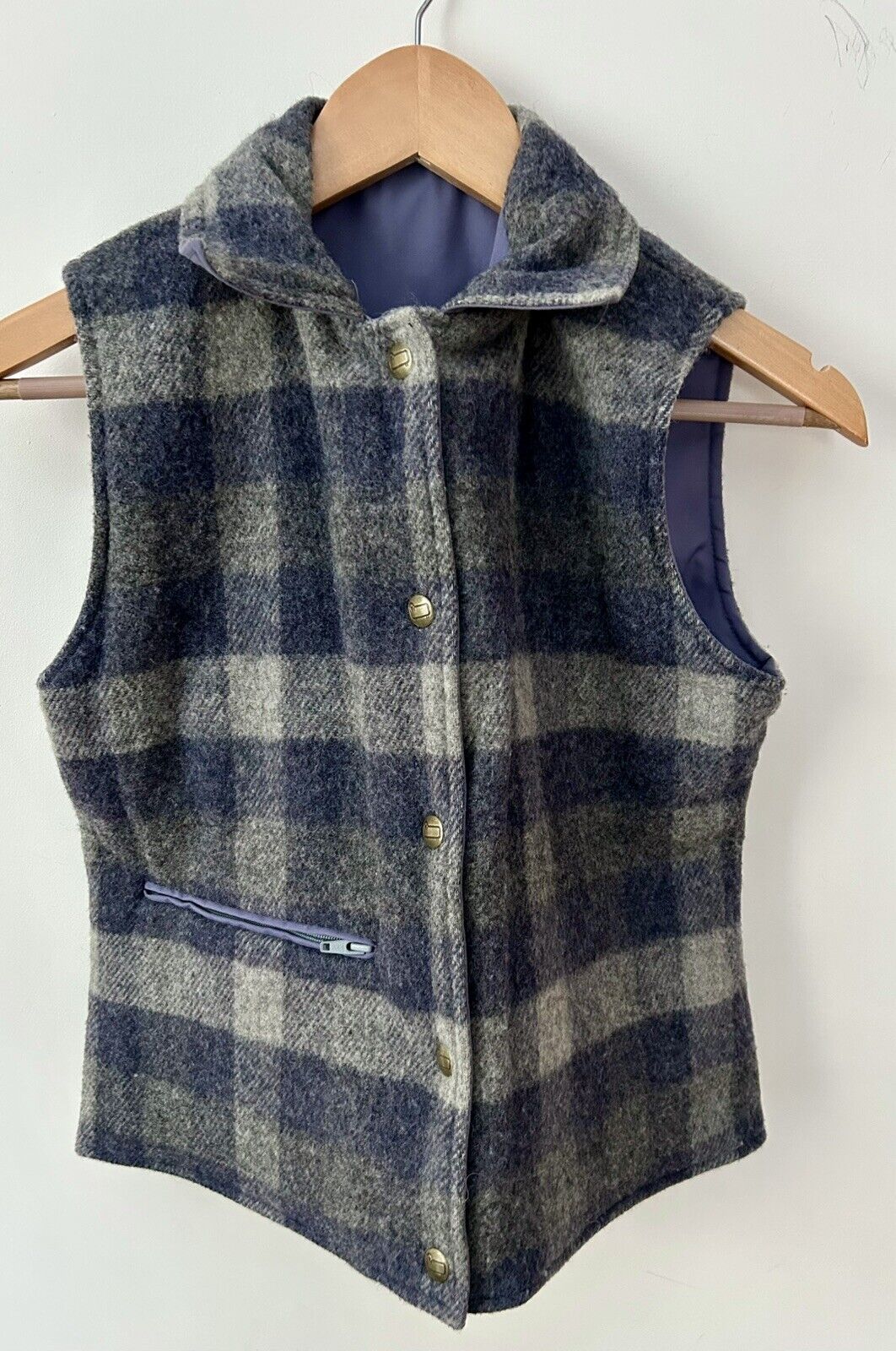 Vintage Woolrich Reversible Wool Utility Vest Wom… - image 8