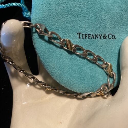 tiffany co bracelet silver and gold Rare Vintage - image 1