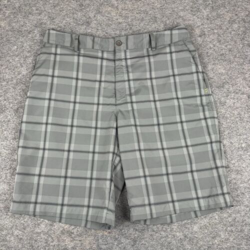 Under Armour Golf Shorts Plaid Gray Mens 36 - image 1