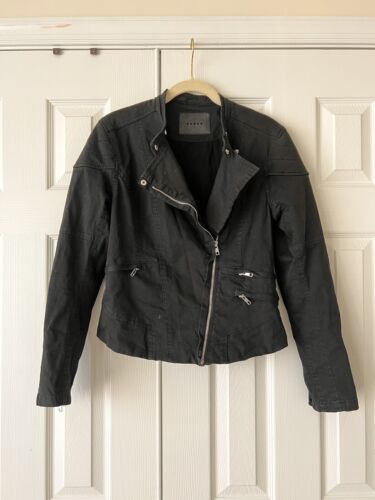 Blank NYC Anthropologie Sz Small Black Cotton Moto