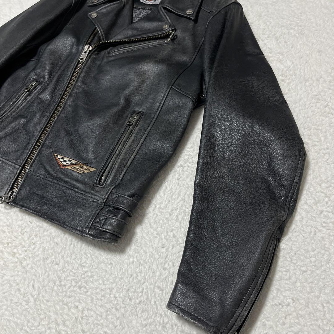 Harley Davidson Leather Jacket Riders S Genuine - image 5