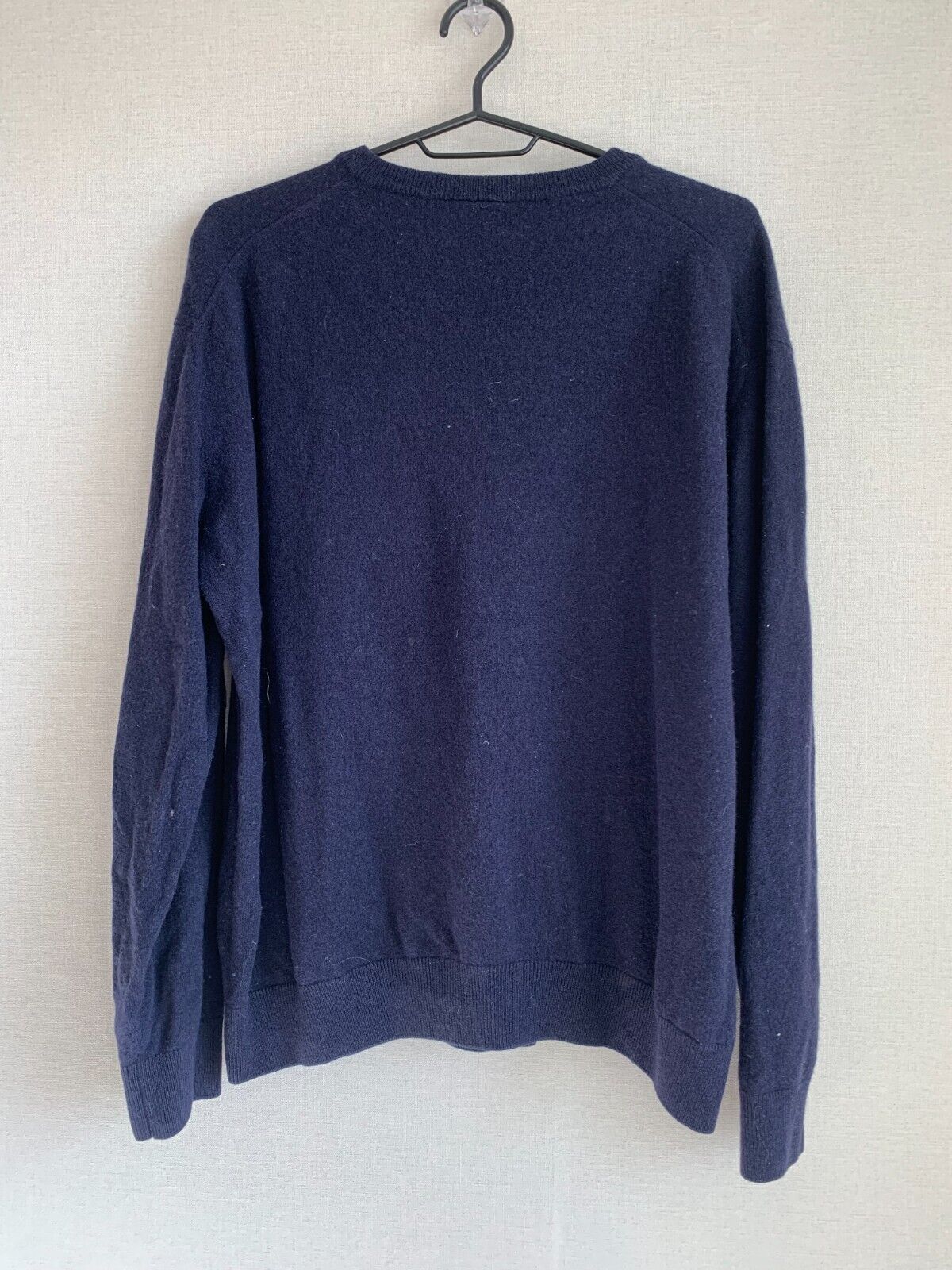 Lacoste New Wool Dark Blue Long Sleeve V-Neck Swe… - image 2