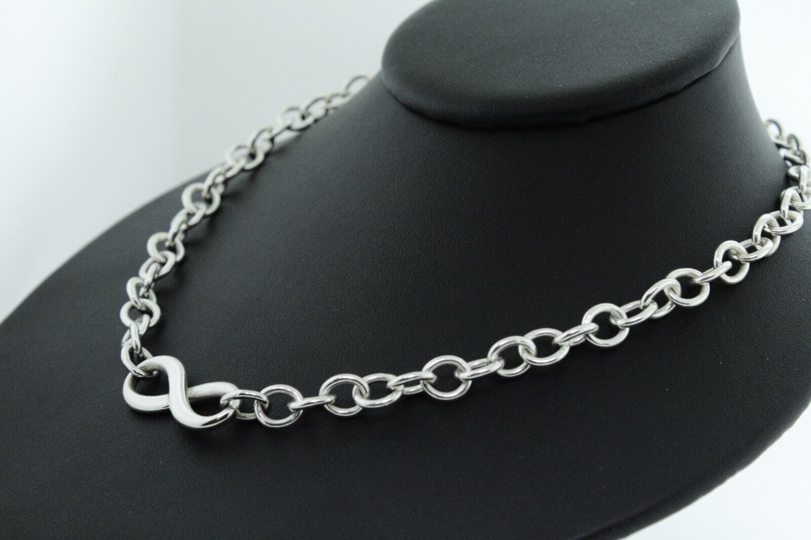 Tiffany and Co. infinity necklace  18” 925 silver… - image 4