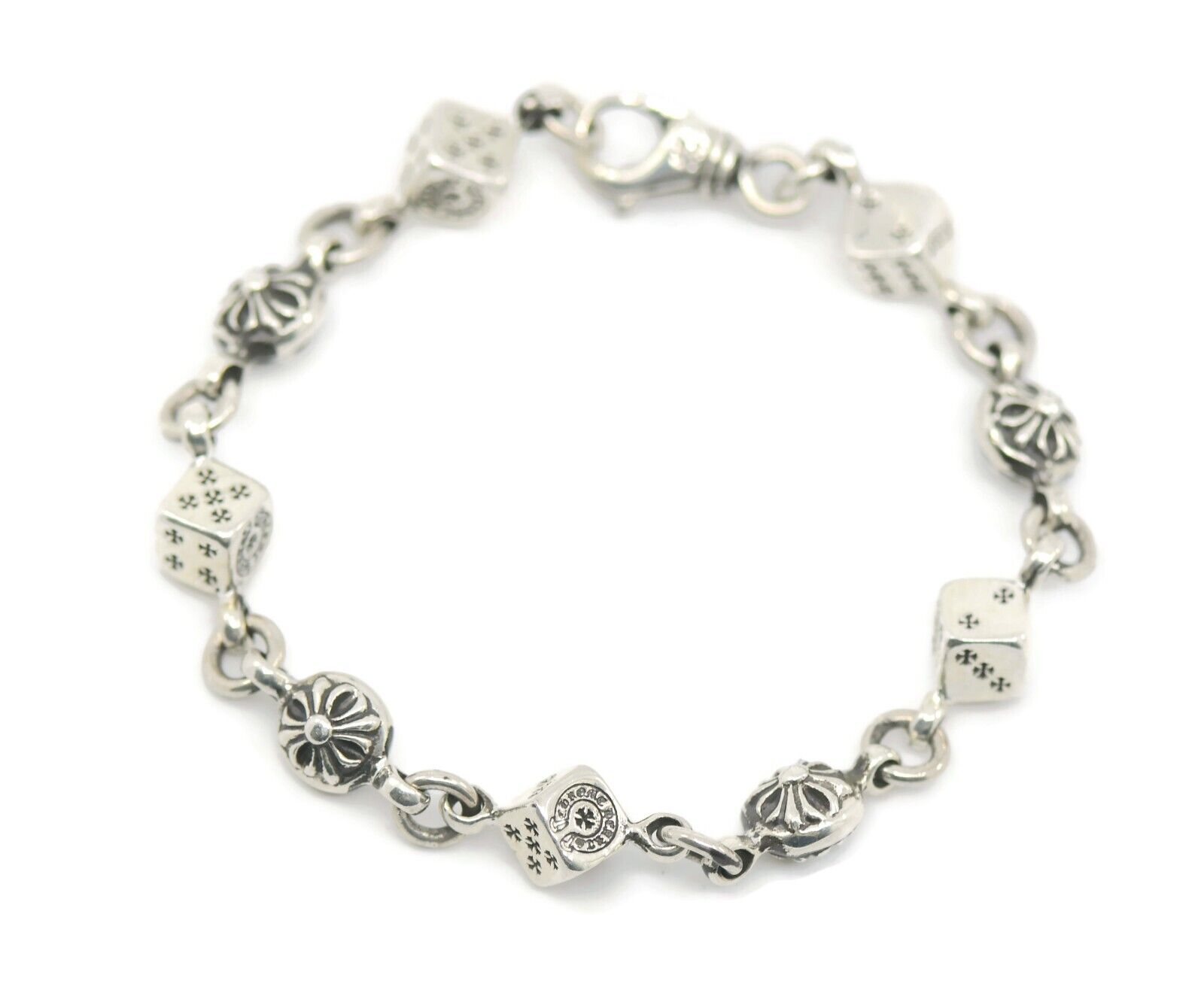 Chrome Hearts Dice Sterling Silver Bracelet - image 1