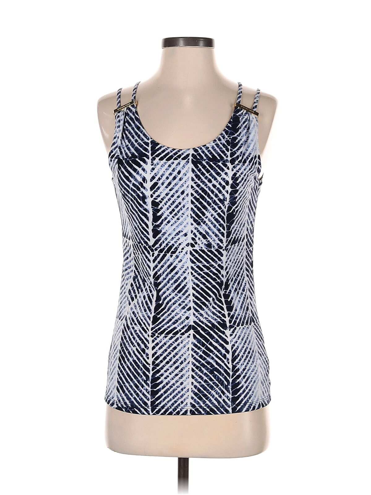 MICHAEL Michael Kors Women Blue Sleeveless Blouse… - image 1