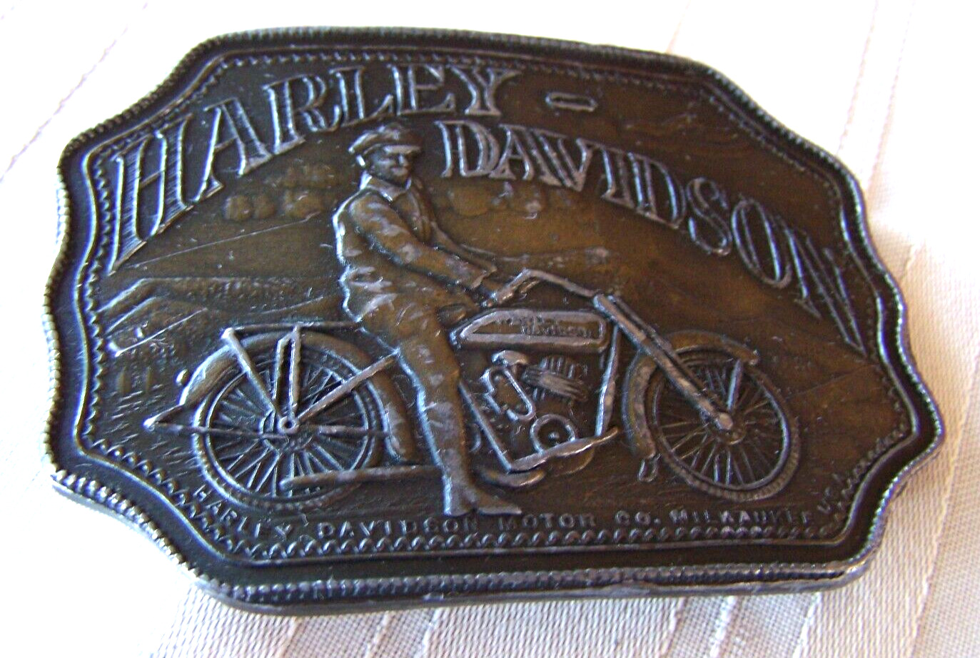 HARLEY DAVIDSON BELT BUCKLE "VINTAGE MOTORCYCLE R… - image 4