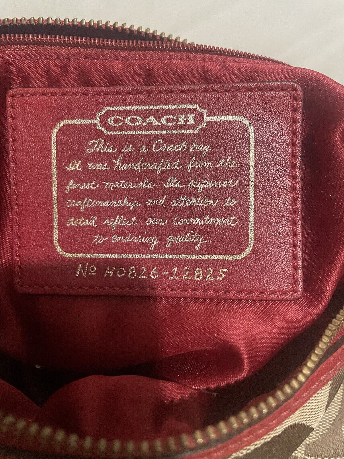 Coach Signature Hobo Satchel Canvas Shoulder Bag … - image 8